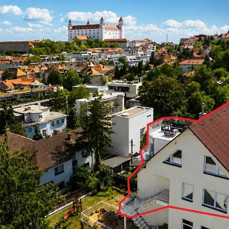 Apartmán Castle View Rooftop Terrace Penthouse 5br Old Town *
