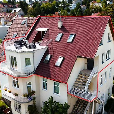 Castle View Rooftop Terrace Penthouse 5br Old Town Bratislava
