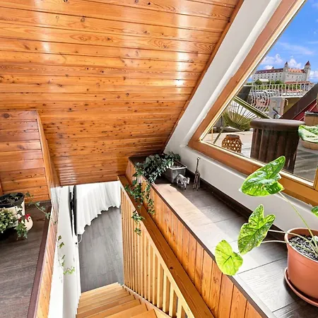 公寓 Castle View Rooftop Terrace Penthouse 5br Old Town